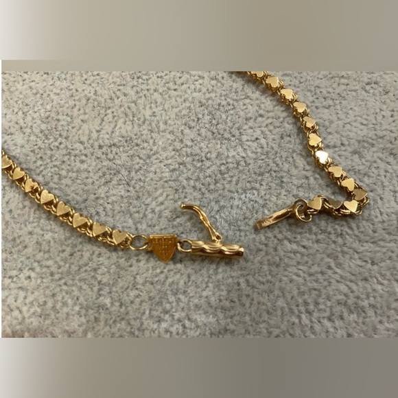 Beverly Hills Gold: 14k. Yellow gold Vintage heart link sweetheart bracelet - Picture 2 of 5